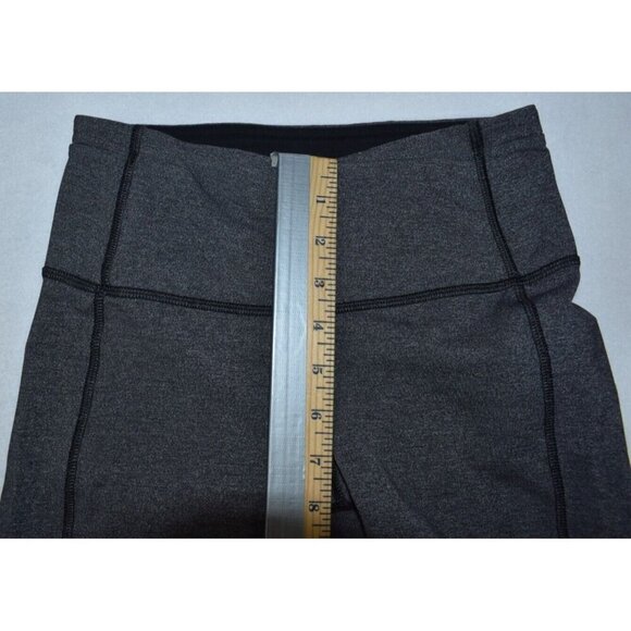 Lululemon Gear Up Women's Size 4 High Rise Crop Leggings Gray Athletic Yoga - Picture 6 of 12